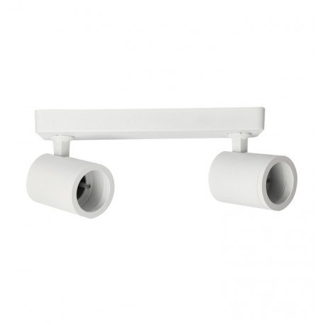 Aplique LED de techo blanco 2x GU10 para interior minimalista