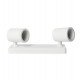 Plafond-wandlamp wit 2x GU10 inbouw (IP20)