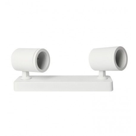 Plafond-wandlamp wit 2x GU10 inbouw (IP20)