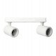Plafond-wandlamp wit 2x GU10 inbouw (IP20)
