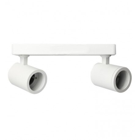 Aplique LED de techo blanco 2x GU10 para interior minimalista