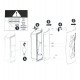 Wandlamp LED E27 CAEN voor buiten IP44