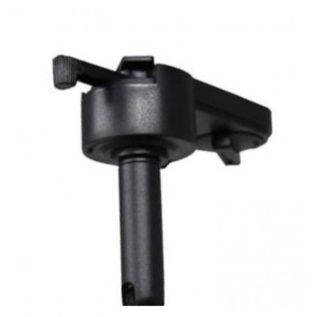 Foco de carril GU10 negro monofásico de aluminio