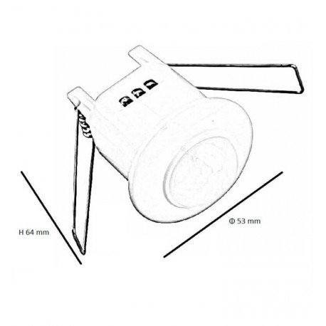 Inbouw bewegingssensor plafond 360º 220-240V