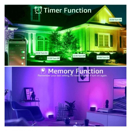 Led-schijnwerper 50W SMART WiFi RGB+CCT dimbaar voor buiten