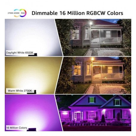 Foco LED 50W SMART WiFi RGB+CCT regulable para exterior