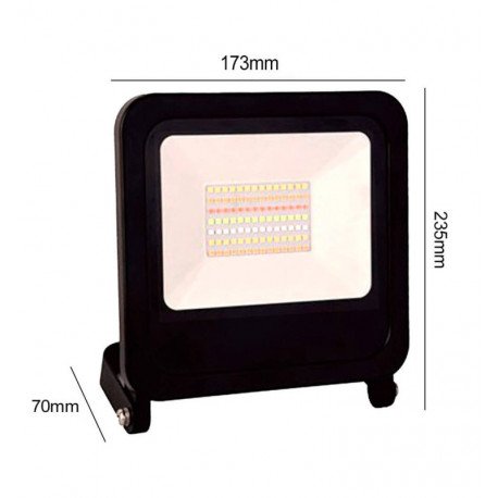 Foco LED 50W SMART WiFi RGB+CCT regulable para exterior