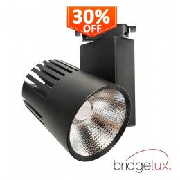 Led-schijnwerper 40W GRAZ voor eenfasige rail Bridgelux CRI+98 zwart