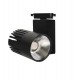 Led-schijnwerper 40W GRAZ voor eenfasige rail Bridgelux CRI+98 zwart