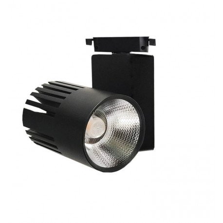 Led-schijnwerper 40W GRAZ voor eenfasige rail Bridgelux CRI+98 zwart