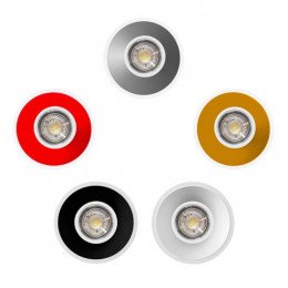 Inbouwspot GU10/MR16 URG19 vast rond