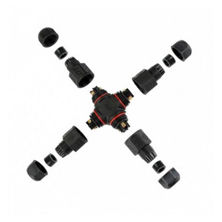 Conector de cables IP68 para exterior, proyectores y farolas
