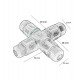 Kabelconnector IP68 voor buiten, voor schijnwerpers en straatverlichting