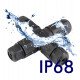 Kabelconnector IP68 voor buiten, voor schijnwerpers en straatverlichting