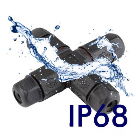 Conector de cables IP68 para exterior, proyectores y farolas