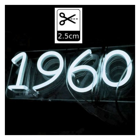 Neon ledstrip 6000K 12V 6mm 5m met voeding en DC5.5 connector