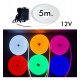 Neon ledstrip 6000K 12V 6mm 5m met voeding en DC5.5 connector
