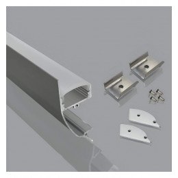 Aluminium profiel CORNISA 2 m voor ledstrip met click