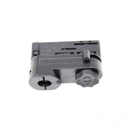 Trifase railconnectoradapter zwart voor ledarmaturen