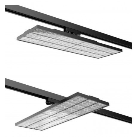 Trifase railconnectoradapter zwart voor ledarmaturen
