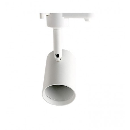 Led-railspot GU10 monofasisch wit aluminium