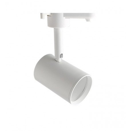 Led-railspot GU10 monofasisch wit aluminium