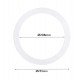 Inbouwring voor LED-downlight 25,5 cm, interieur IP20