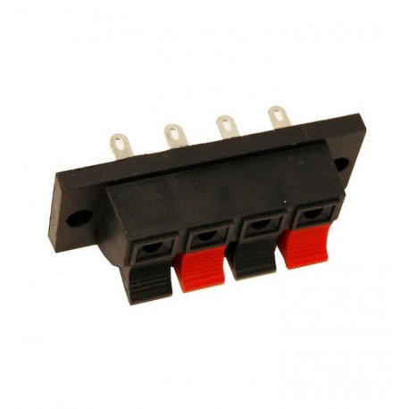 Conector múltiple eléctrico con 4 bornes de presión