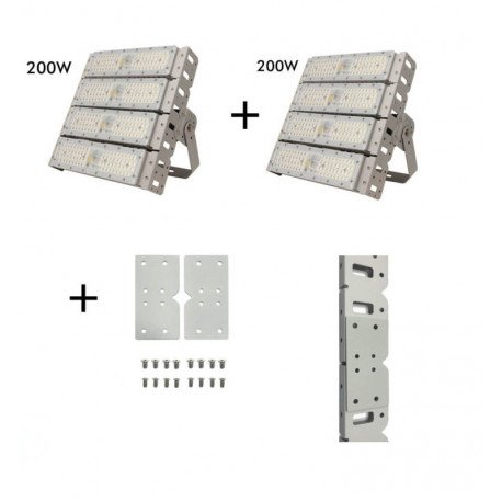 Led-schijnwerper 400W buiten 60° aluminium OSRAM-chip SMD3030-3D