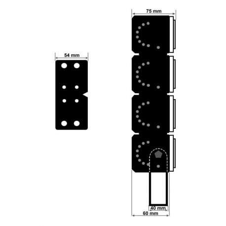 Led-schijnwerper 400W buiten 60° aluminium OSRAM-chip SMD3030-3D
