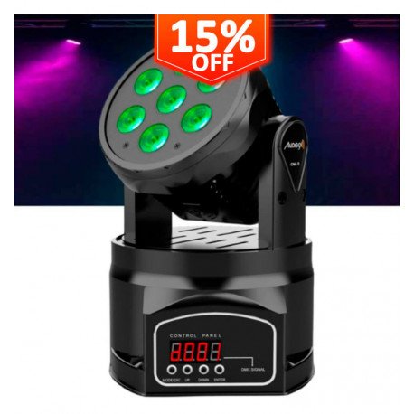 LED moving head 70W Wash+Beam RGBW voor events