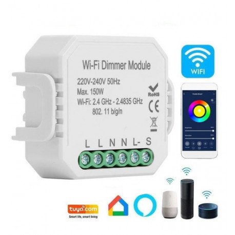 Regulador LED WiFi TRIAC inteligente para hasta 150W