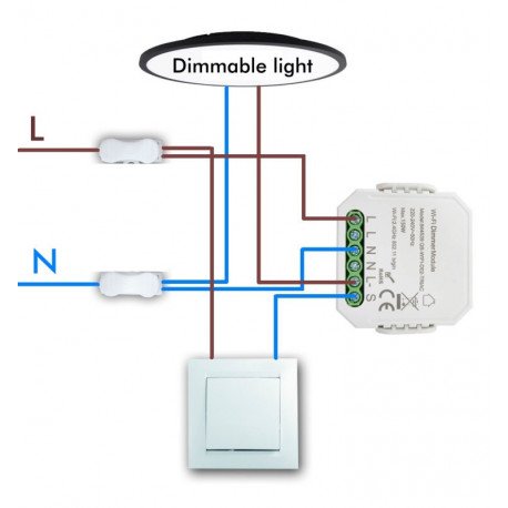 Regulador LED WiFi TRIAC inteligente para hasta 150W