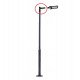 Montagebeugel led-straatverlichting punt 60 mm voor buis Ø 55 mm, kanteling 110°