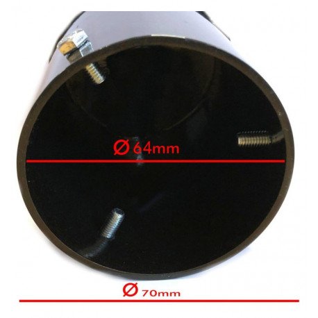Soporte farola LED punta 60mm para tubo Ø55mm inclinación 110º