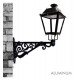 Aluminium arm Villa 52 cm voor led-straatverlichting buiten