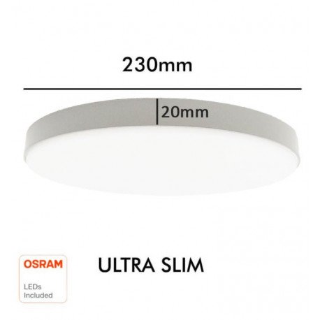 Plafón LED 24W para techo interior OSRAM Chip plata