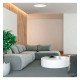 Plafondlamp led 24W voor interieur OSRAM Chip zilver