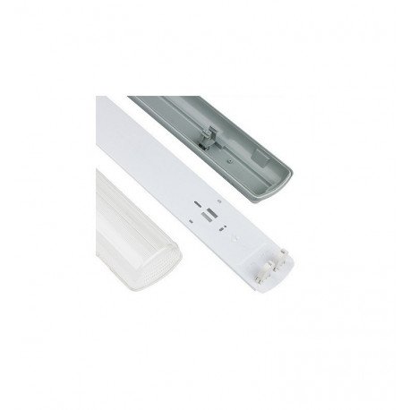 Pantalla estanca IP65 para 2 tubos LED 60cm exterior