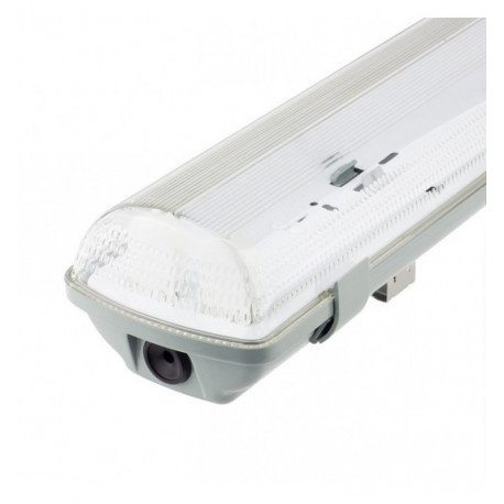 Pantalla estanca IP65 para 2 tubos LED 60cm exterior