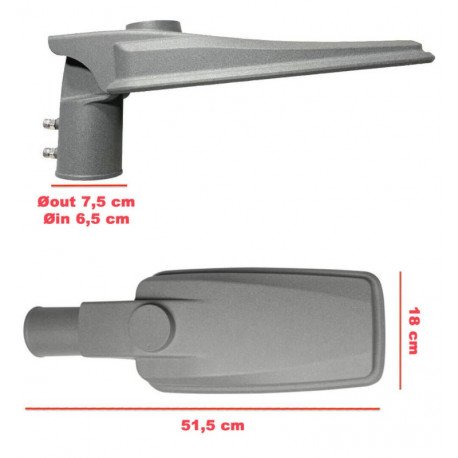 Led-straatverlichting 60W buiten IP65 ASKER Bridgelux high efficiency