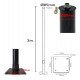 Columna Urban Circular 3 m para faroles exterior