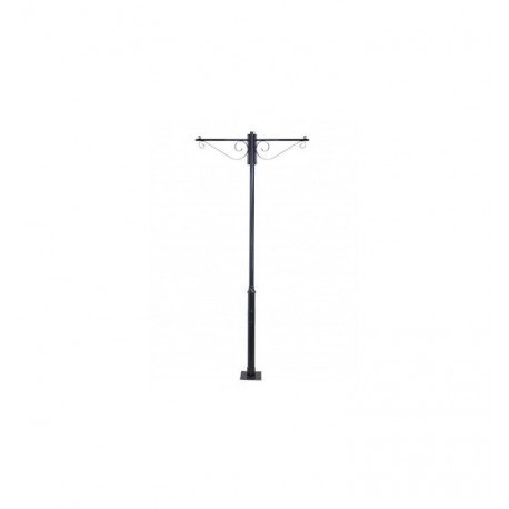 LED High Bay Wall & Pole Mount Bracket Forja 60cm Gloss Black