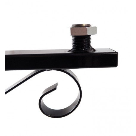 LED High Bay Wall & Pole Mount Bracket Forja 60cm Gloss Black