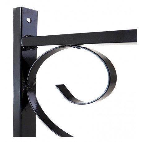 LED High Bay Wall & Pole Mount Bracket Forja 60cm Gloss Black