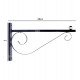 LED High Bay Wall & Pole Mount Bracket Forja 60cm Gloss Black