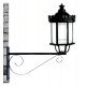 Led straatverlichtingshouder muur-/paalbeugel Forja 60 cm zwart hoogglans