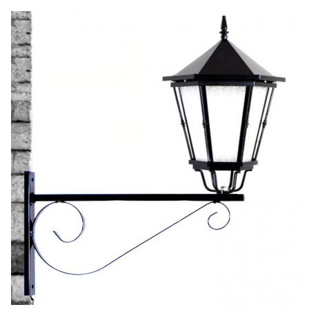 LED High Bay Wall & Pole Mount Bracket Forja 60cm Gloss Black