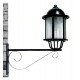 LED High Bay Wall & Pole Mount Bracket Forja 60cm Gloss Black