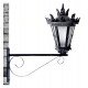 LED High Bay Wall & Pole Mount Bracket Forja 60cm Gloss Black
